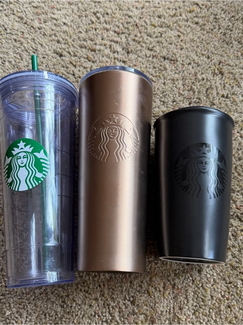 Starbucks Stainless Steel Black Travel Tumbler - Insulated Coffee Cup
